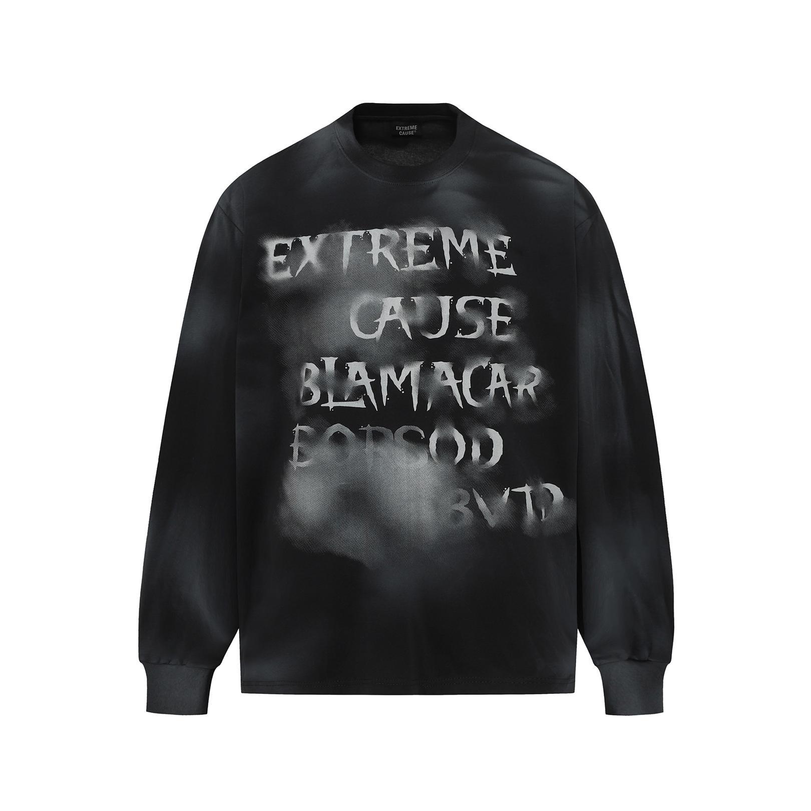 Graffiti Typography Cotton Hoodie