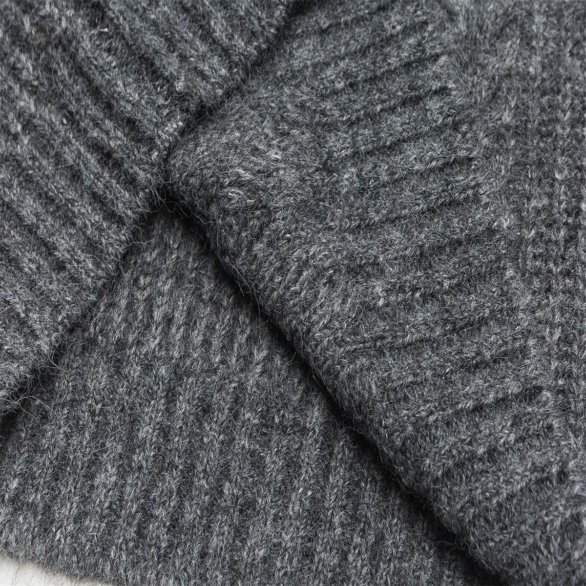 Relaxed Fit Japanese Workwear Polyester Sweater