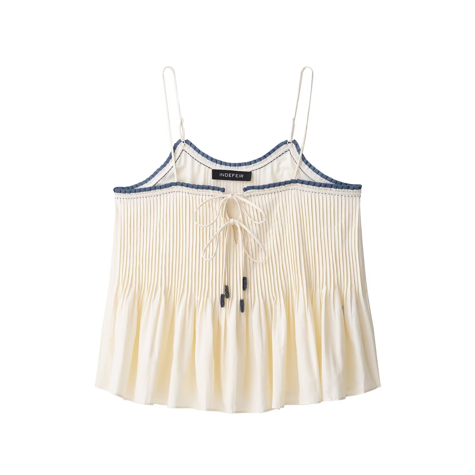 Two-Tone Trimmed Crew Cami
