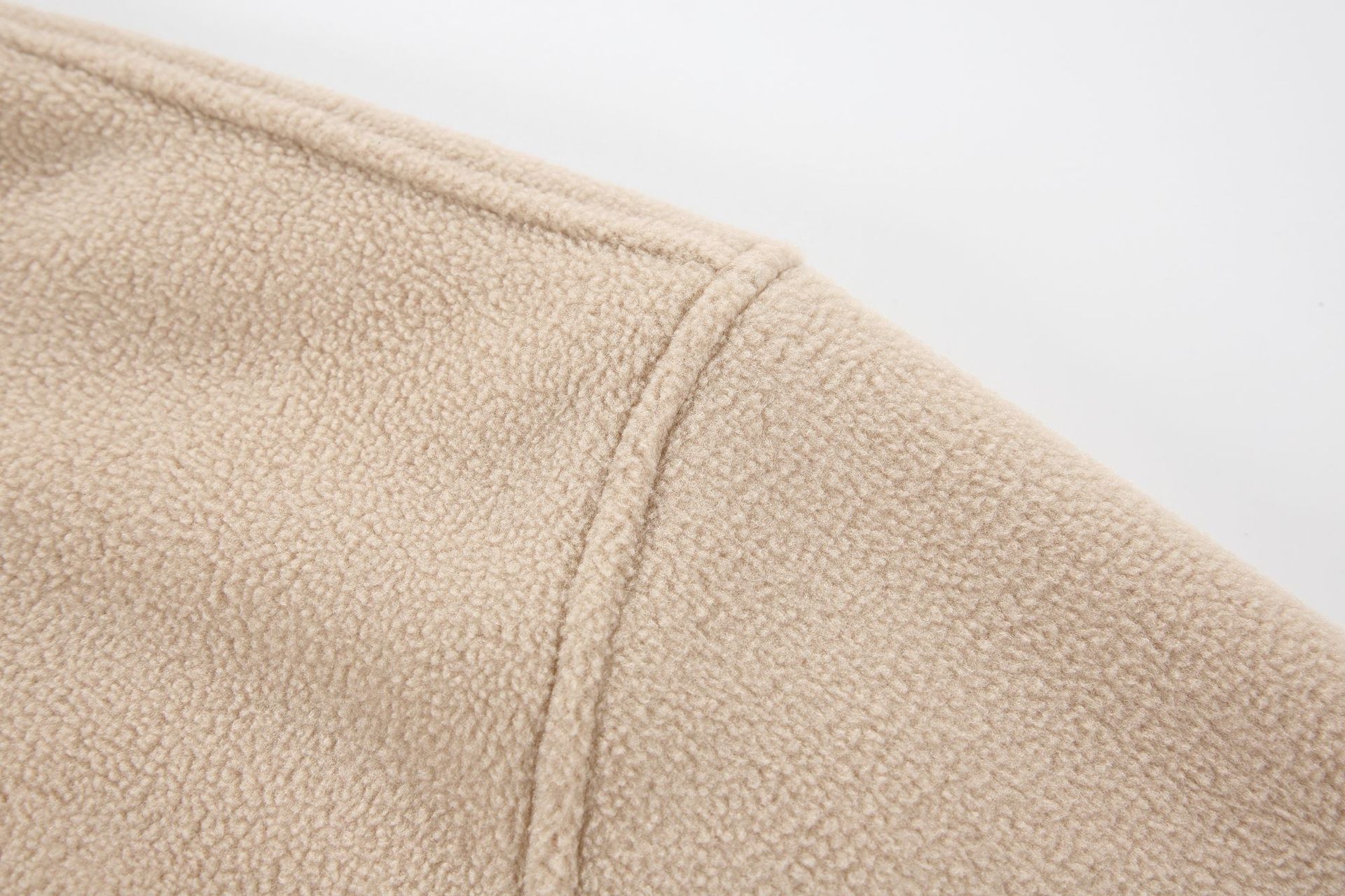 Two-Tone High Neck Polyester Hoodie