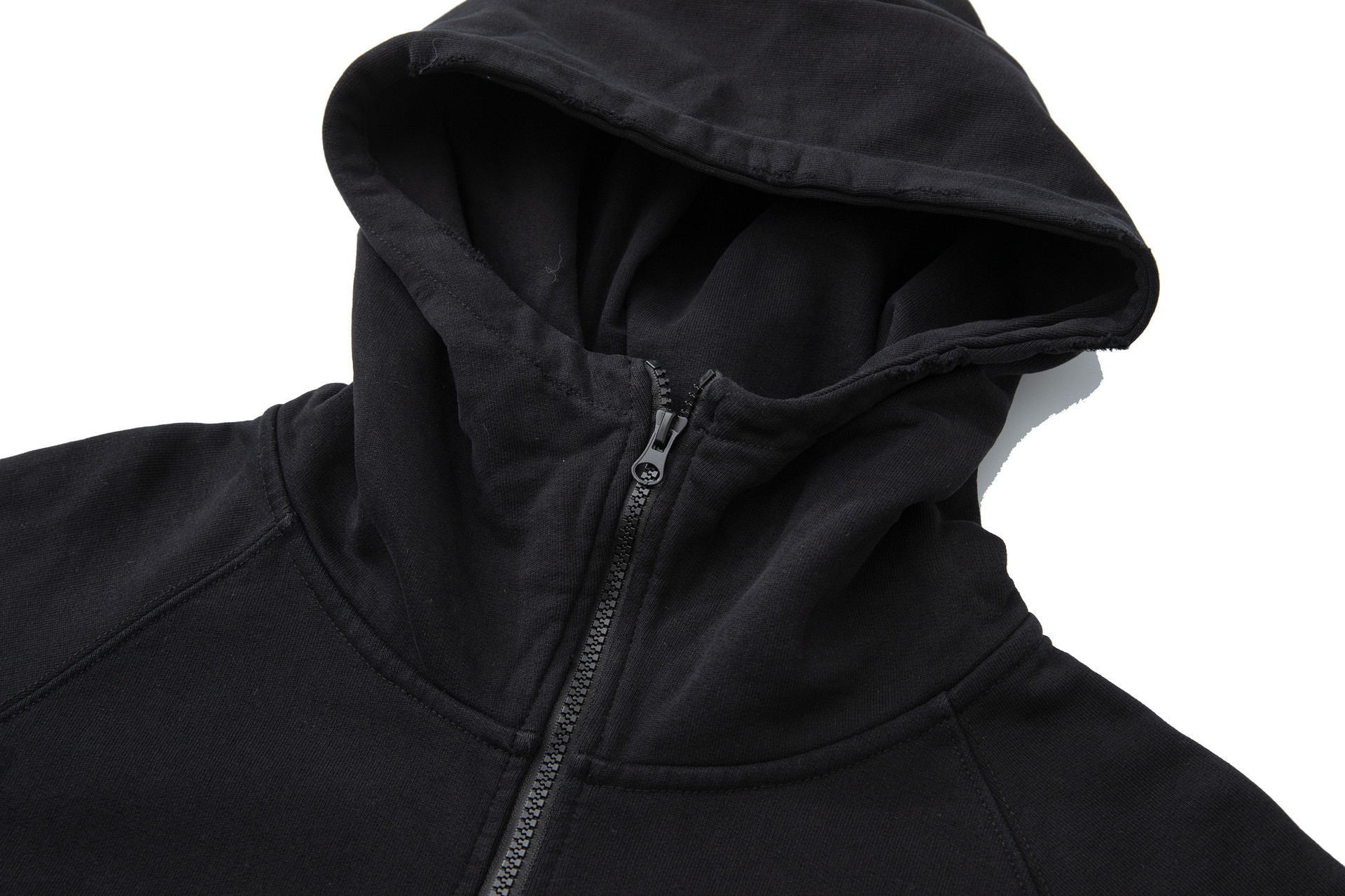 Loose Fit Printed Destroyed Hoodie