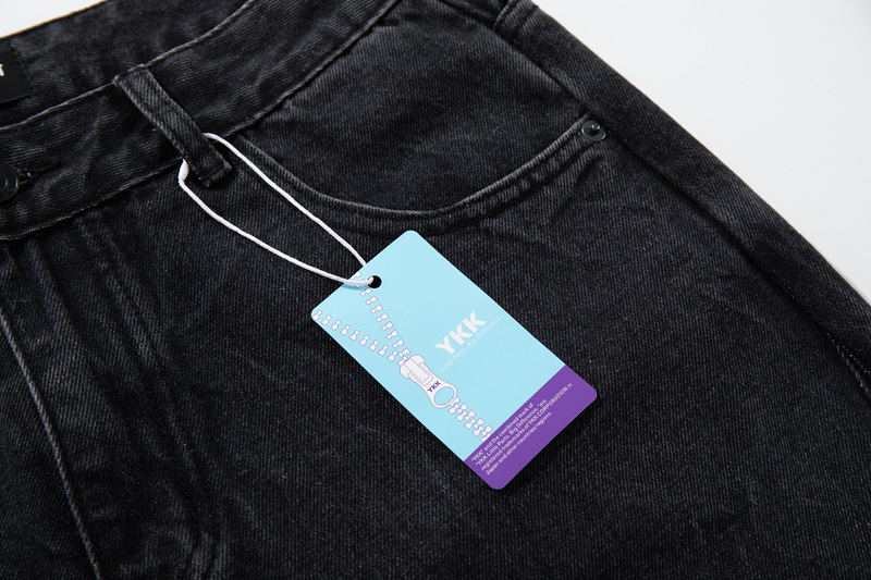 Street Style Retro Deconstructed Patchwork Designer Jeans, High-Quality Unique Design Knife-Style Pants