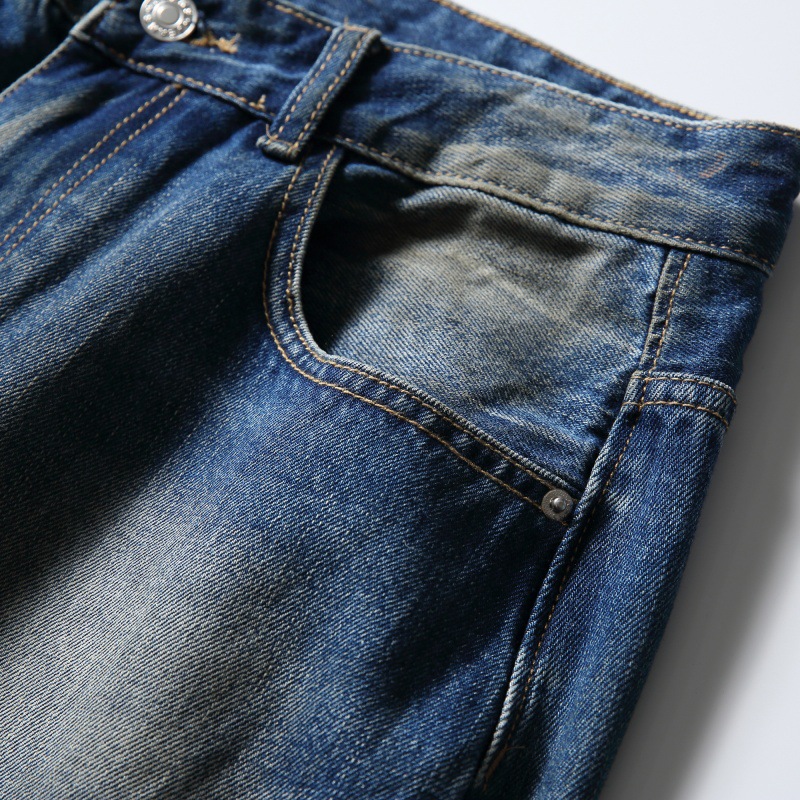 Denim Pants Men Loose Straight Leg Wide Leg Long Pants