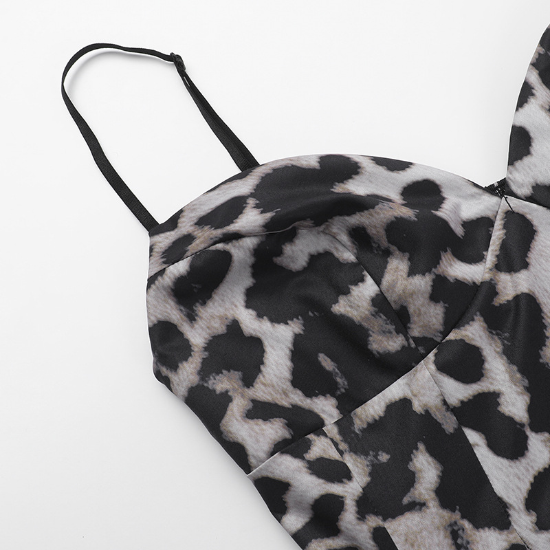 Bold Cheetah Pattern Sleeveless Maxi Dress