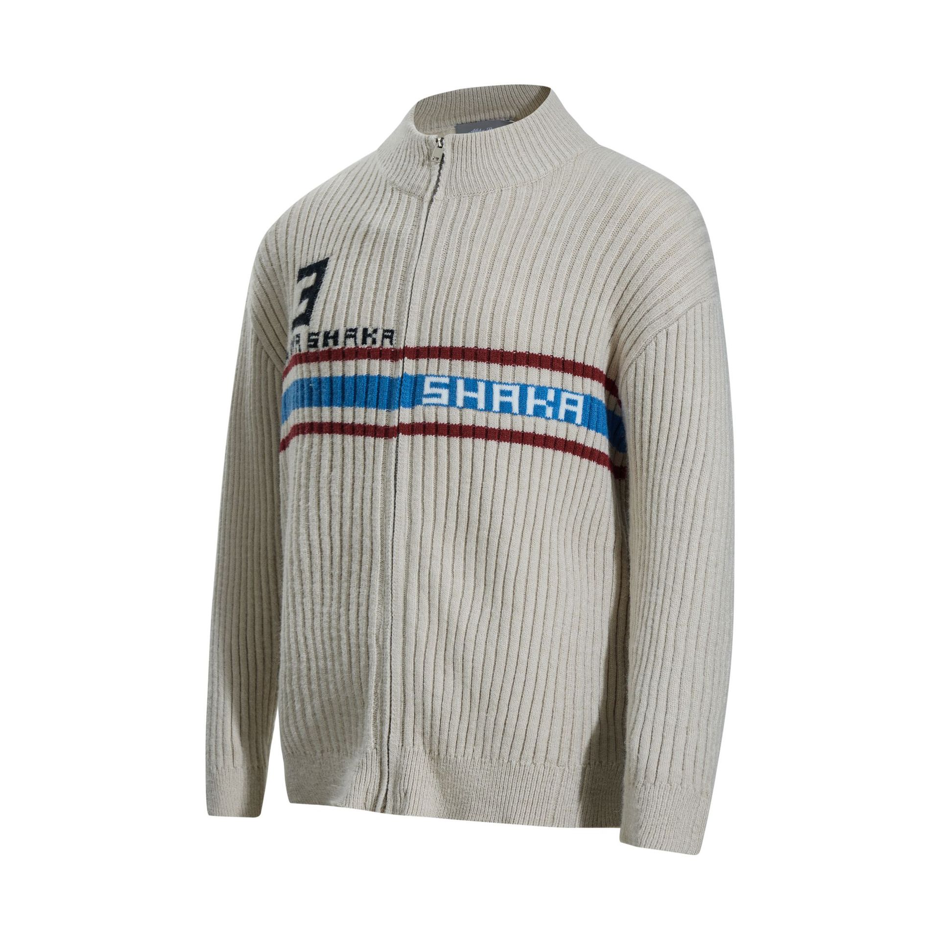 Sporty Loose Jacquard Long Sleeve Sweater