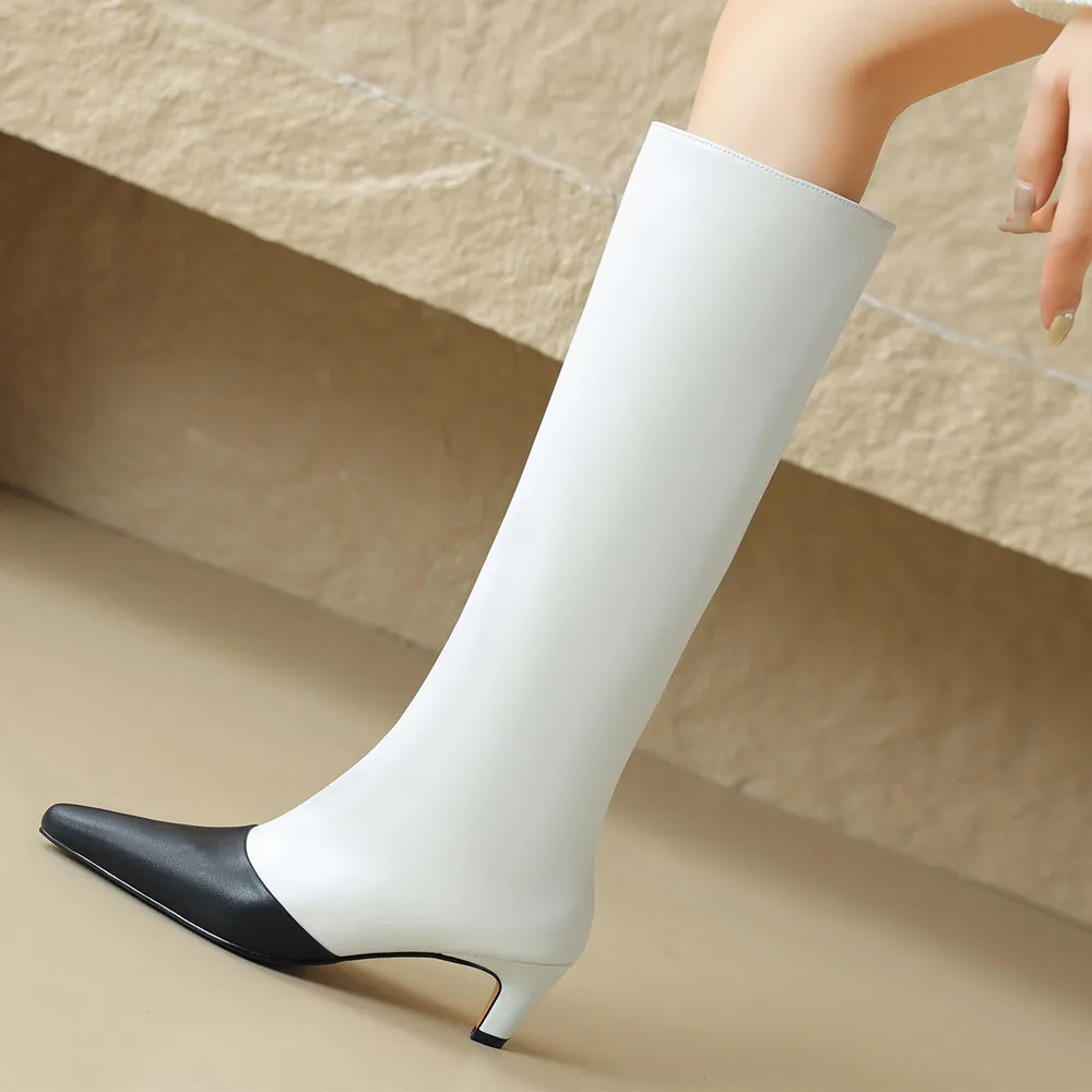 Ladies Classic Pointy Cowhide Tall Boot