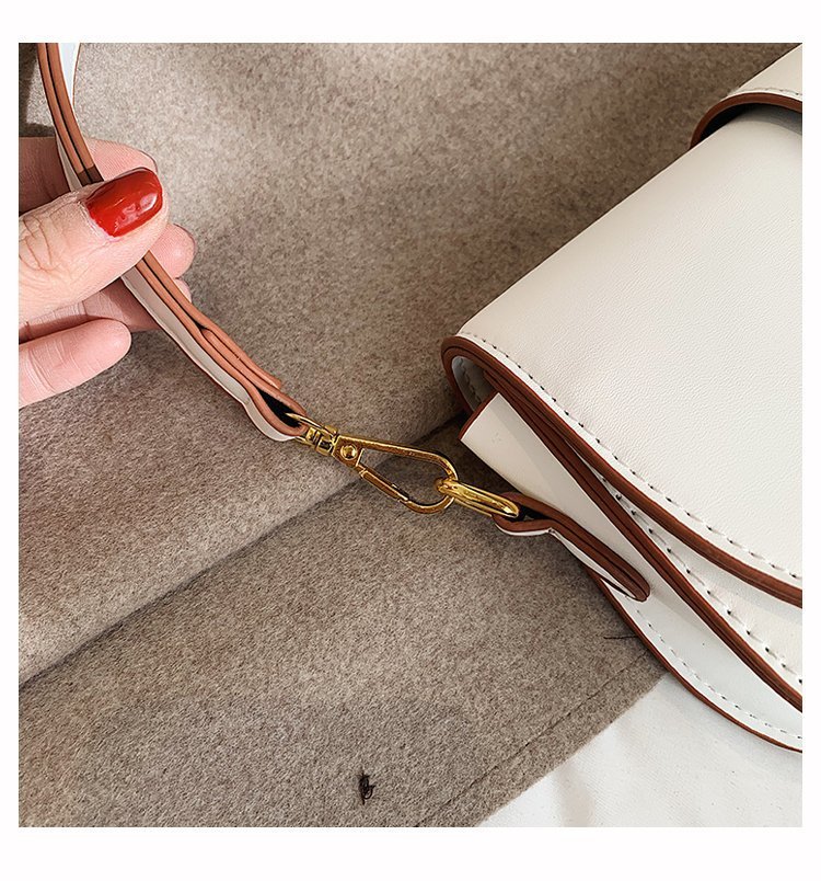 Mirco Creative Small Shoulder handbag Microfiber Synthetic Leather Saddle Bags Versatile Luxury Designer Crossbody Bag for Women