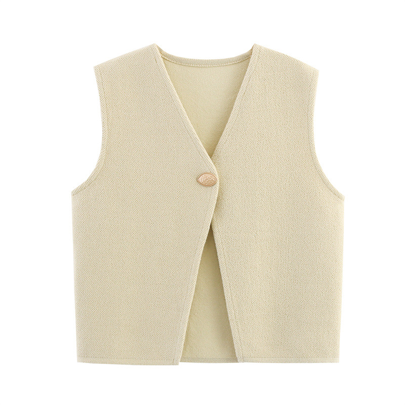 Lady Street Slim Fit Blended 3D Armless Vest