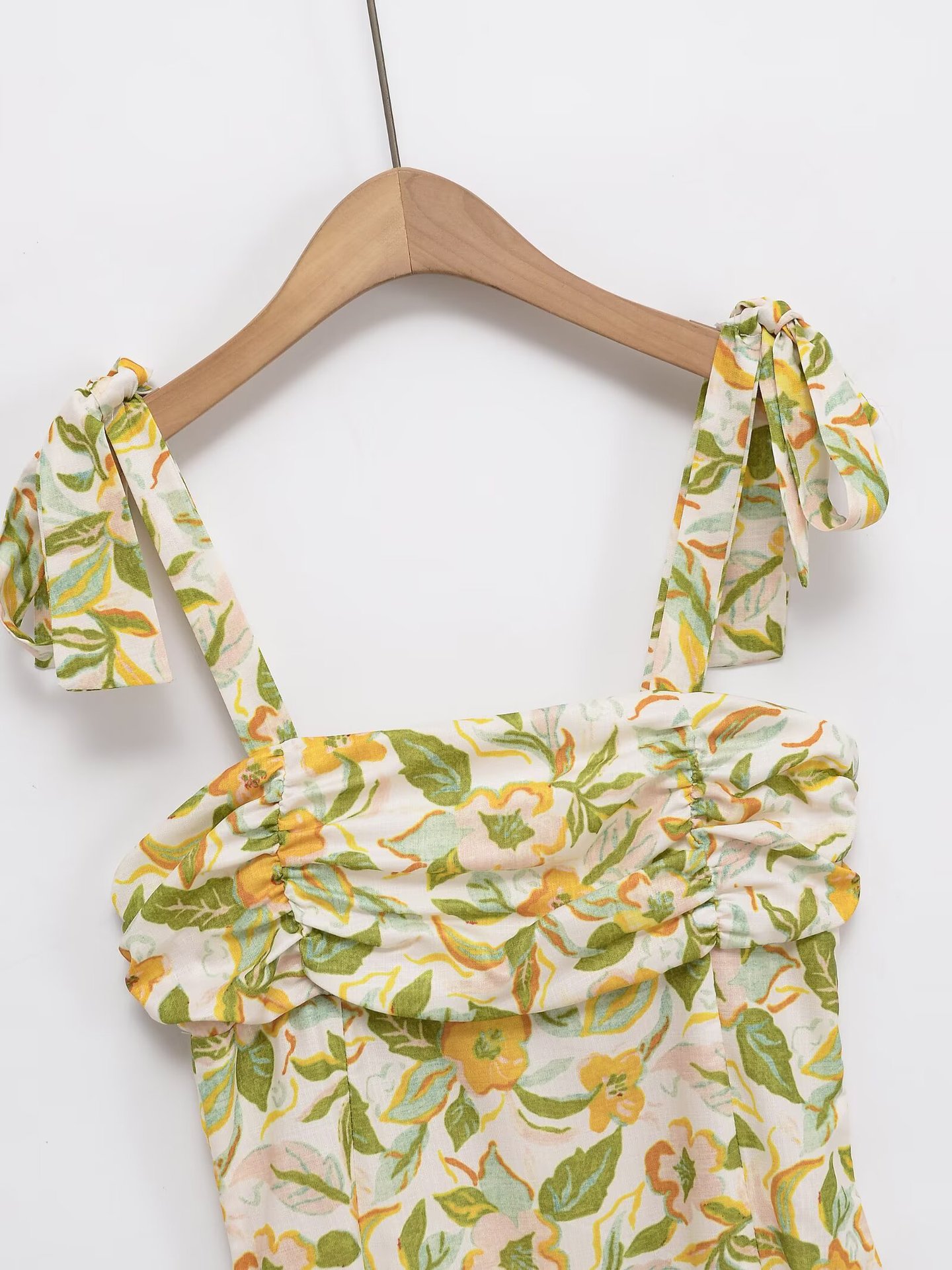 Women's Clothing Printed Linen Blend Short Dress