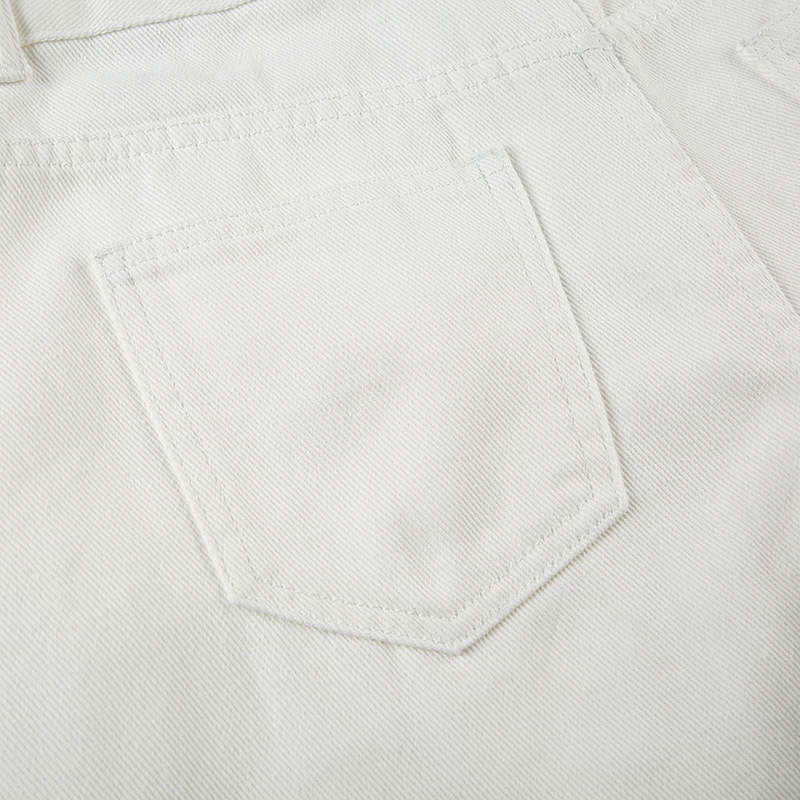 Solid color casual minimalist jeans