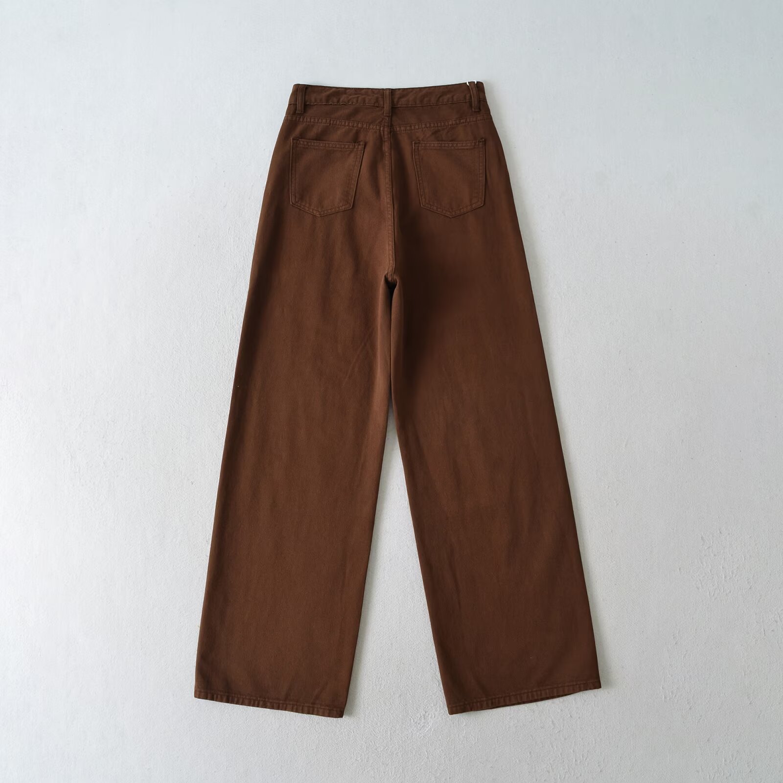 Loose high waisted wide leg mop jeans