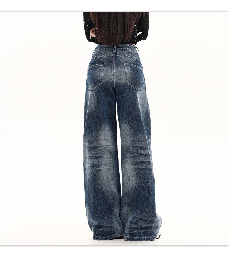 High-Fall Straight Leg Wide-Leg Casual Pants for Women Summer Fashion Loose Fit Style