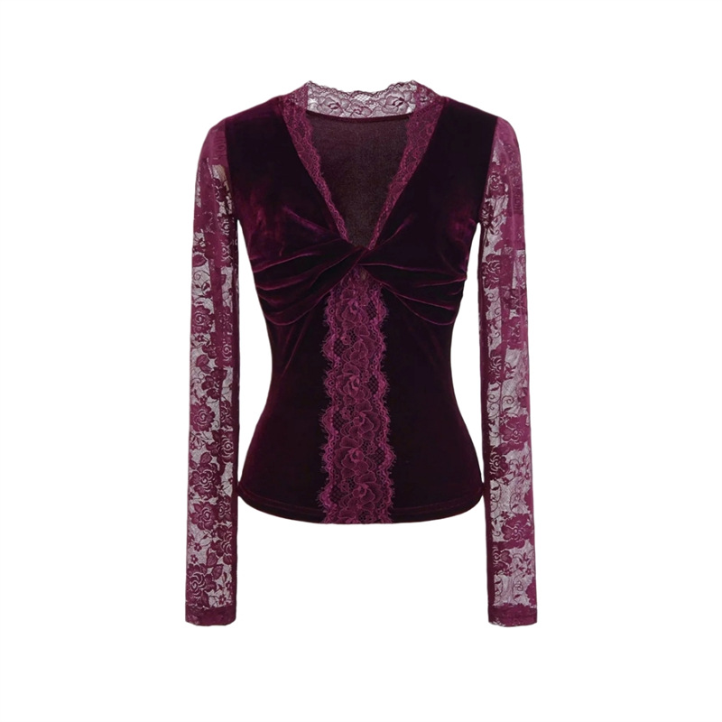 Sultry Solid Plunge Tied Front Bodysuit
