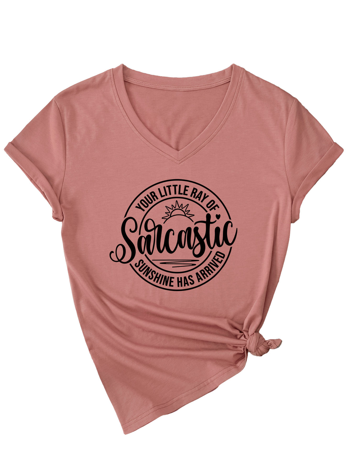 Sassy Geometric Print Round Neck T-Shirt