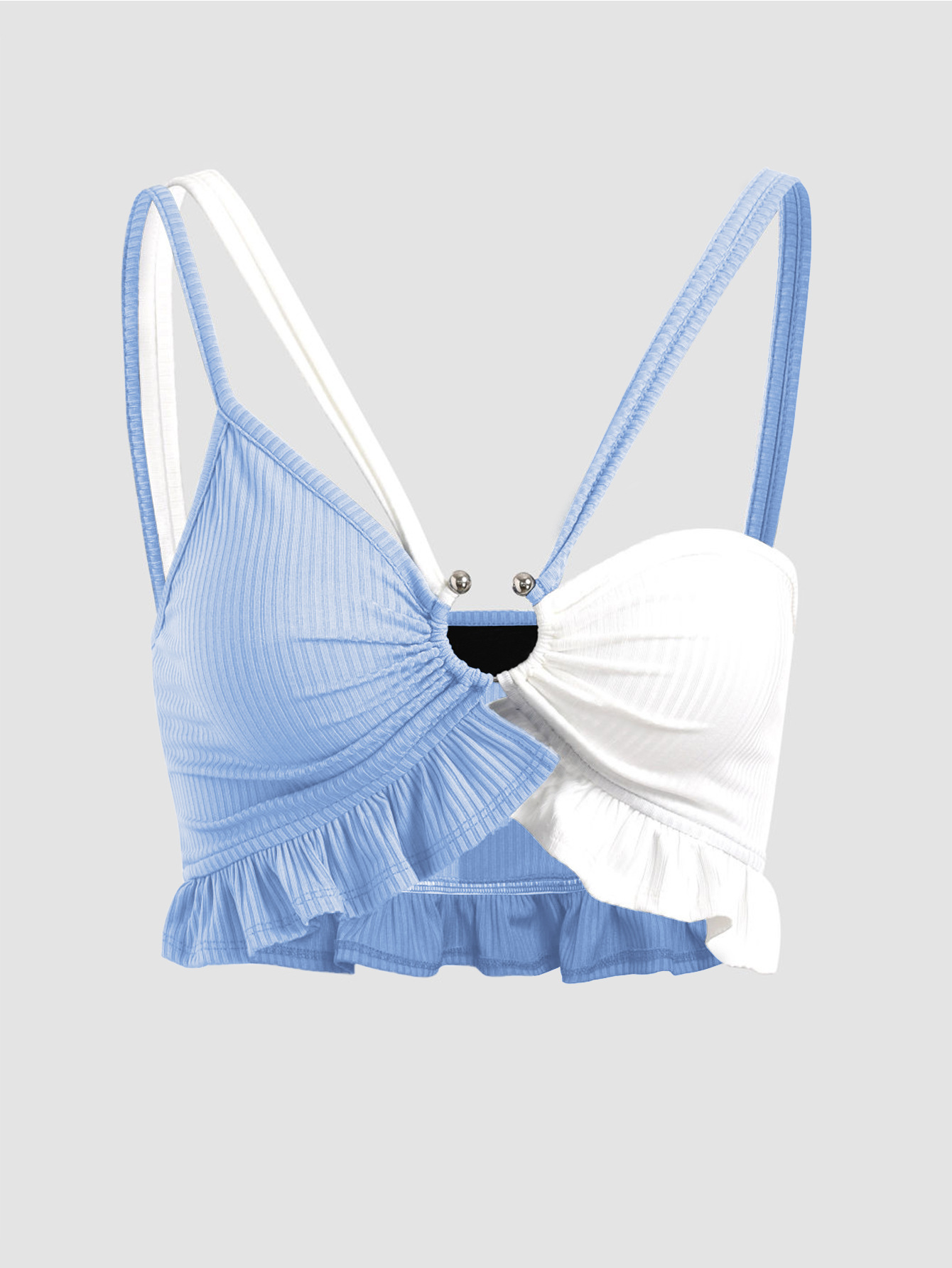 Sexy Fitted V-Neck Cropped Cami