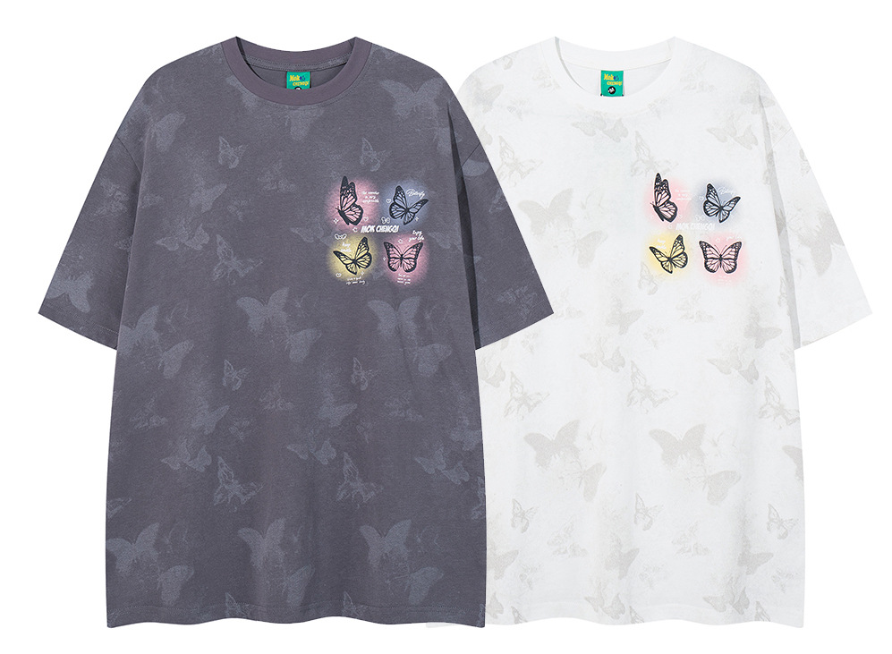 Vintage American Cotton Crew Neck Oversized Monarch Tee