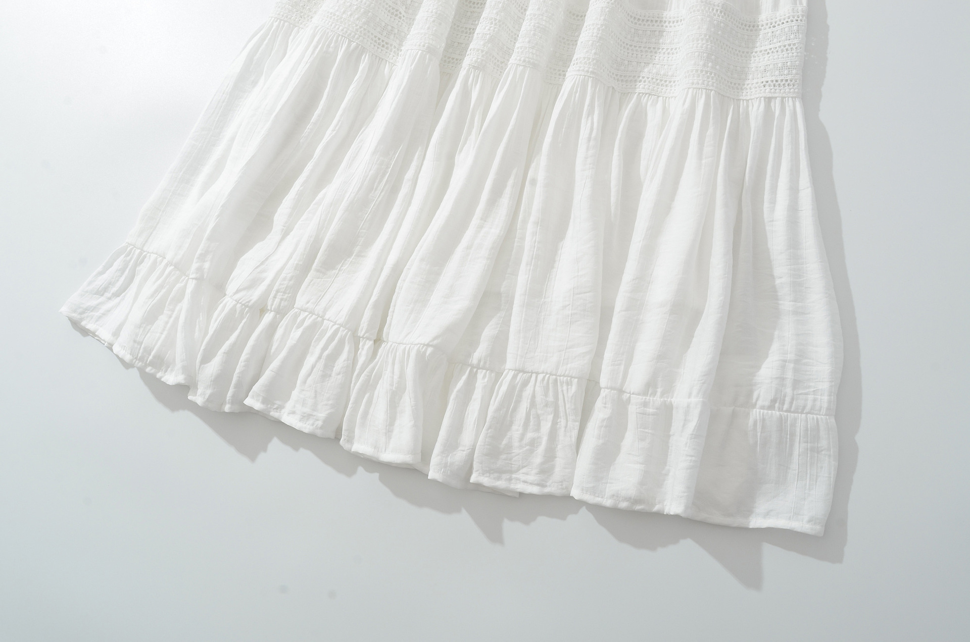 A-Line Skirt Lace Cake Skirt Elastic High Skirt