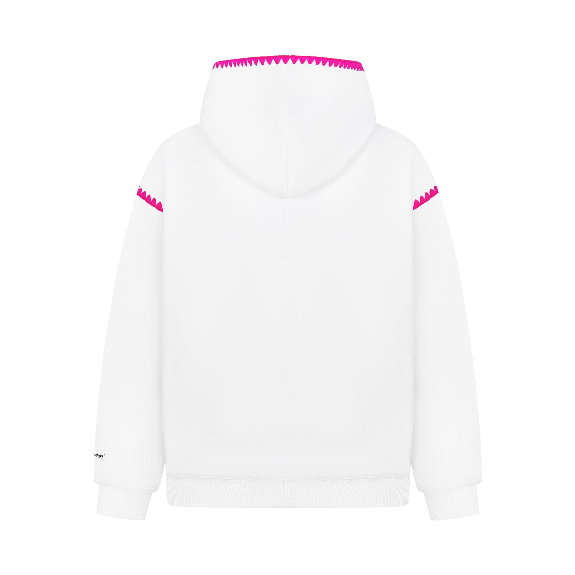 Scallop Trim Long Sleeve Cotton Pet Hoodie