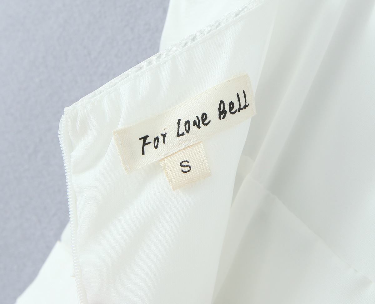 One Shoulder Sleeveless Fresh Tiered Waist Tie Dress