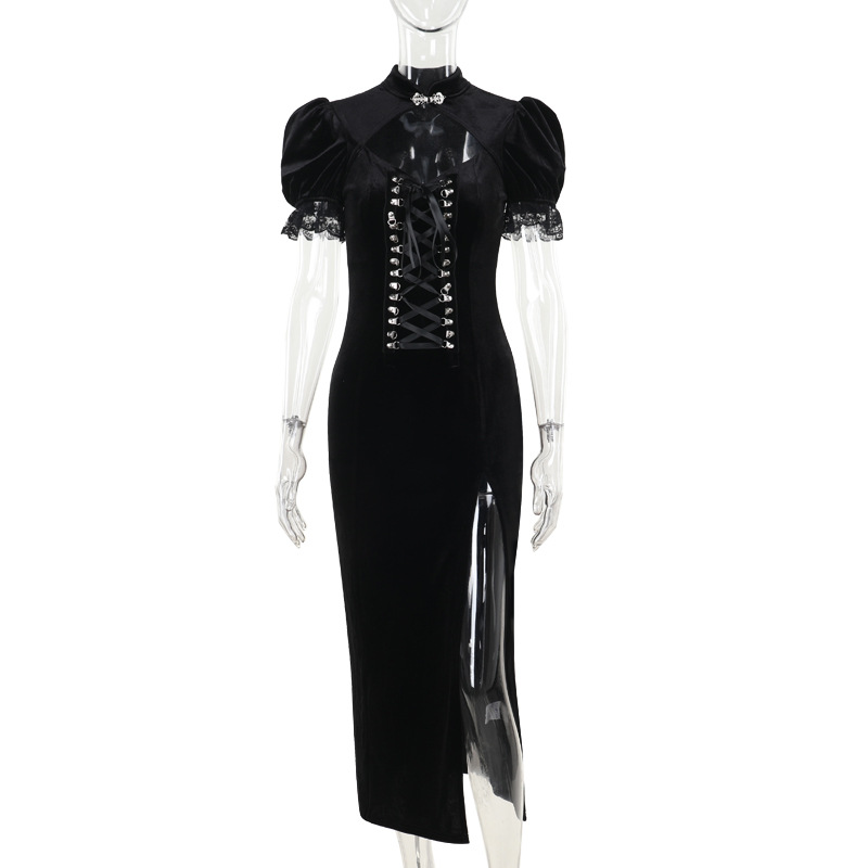Stand Collar Bodycon Streetwear Dress