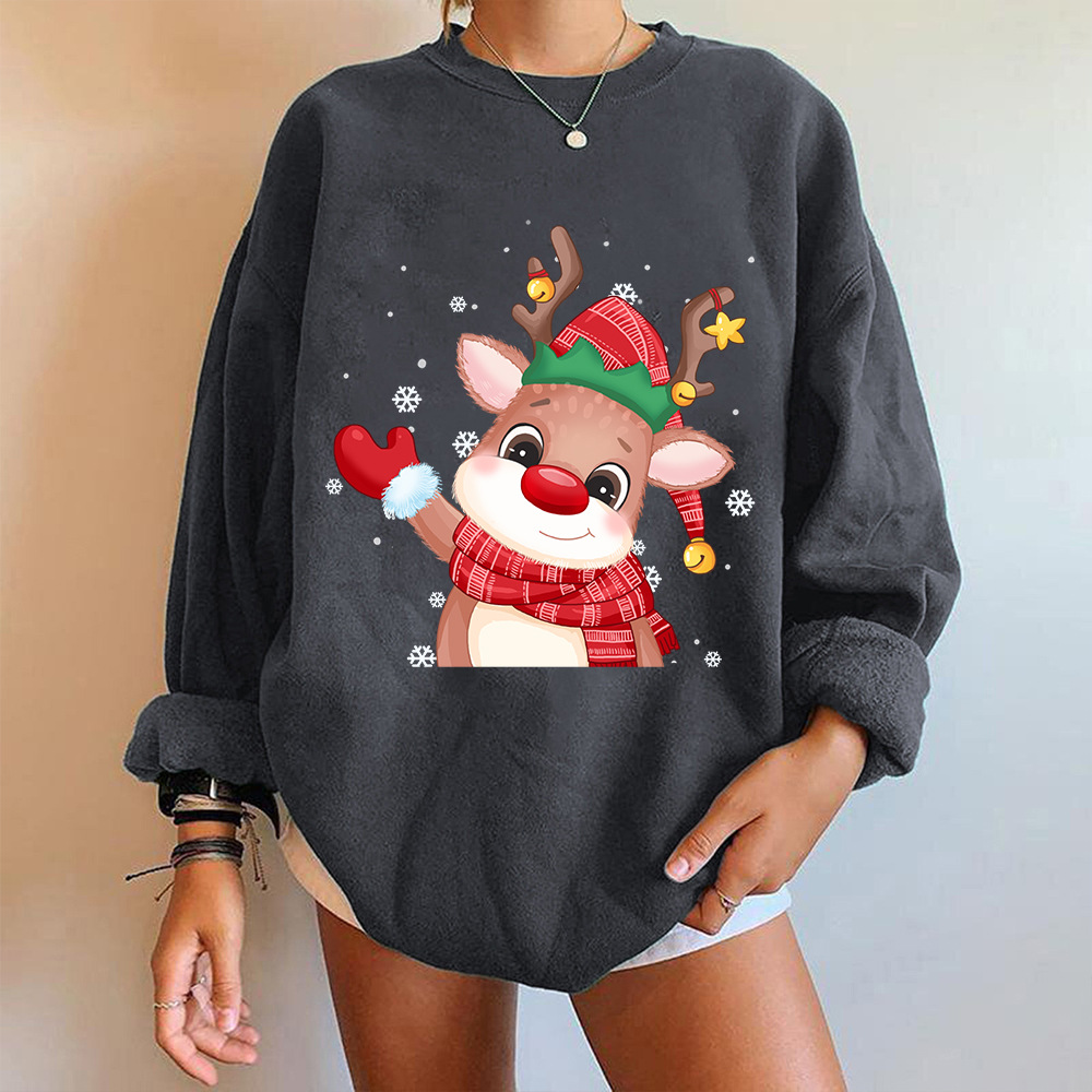 Korean Stag Graphic Hoodie