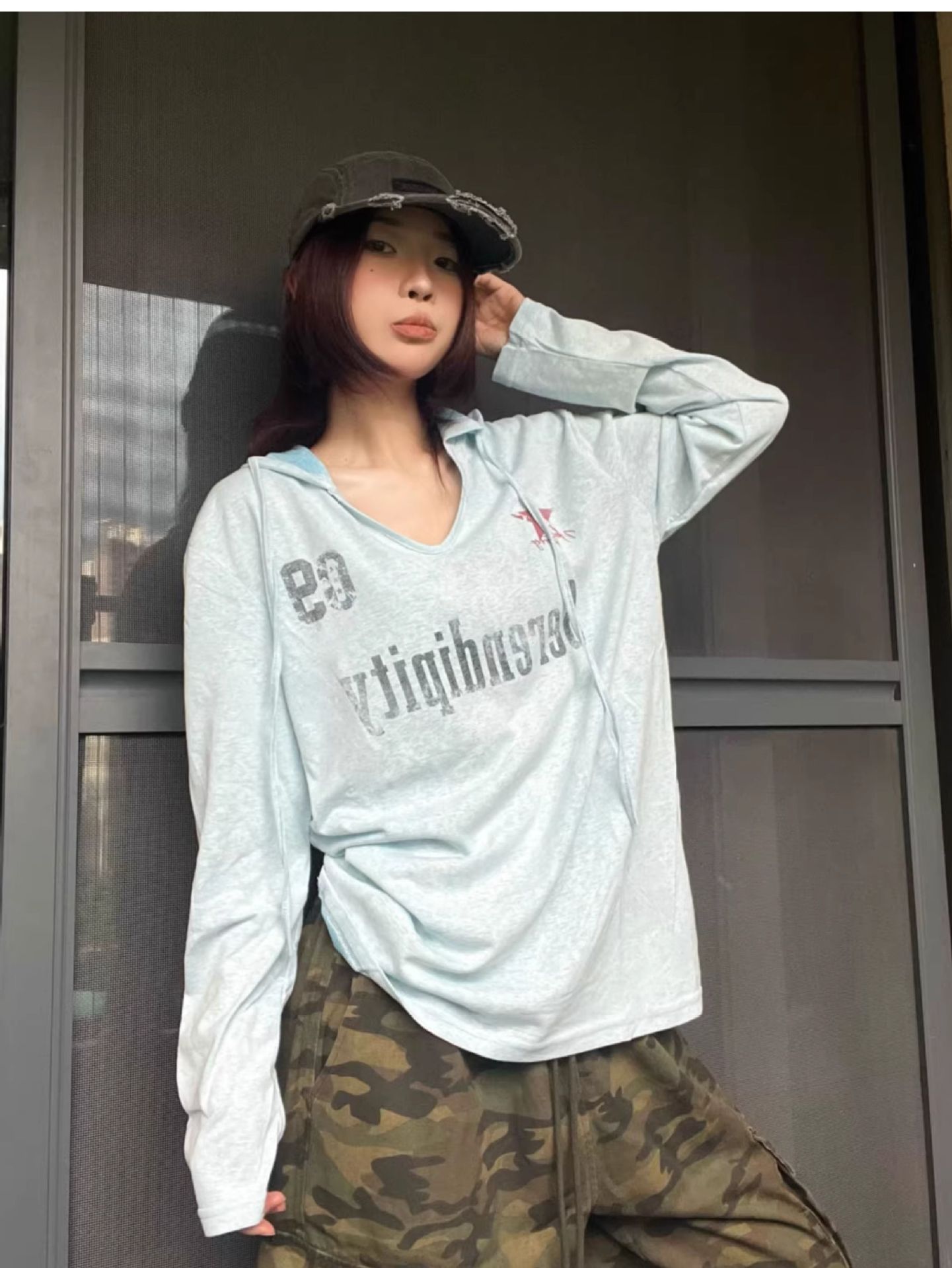 Lazy Fit Polyester Hoodie