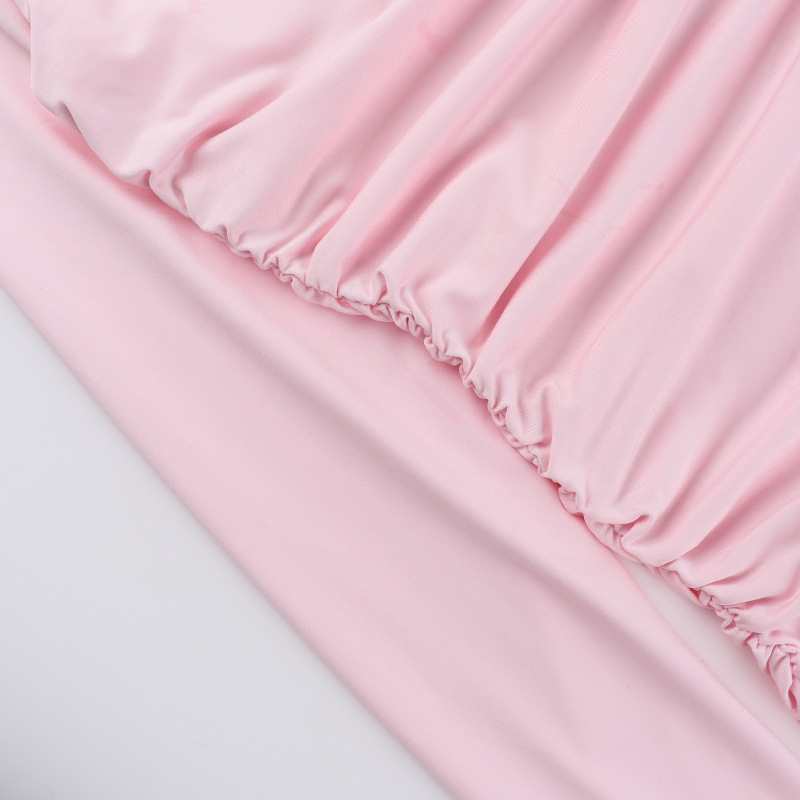 Round Neck Full Sleeve 3D Petal Hip-Hugging Dress