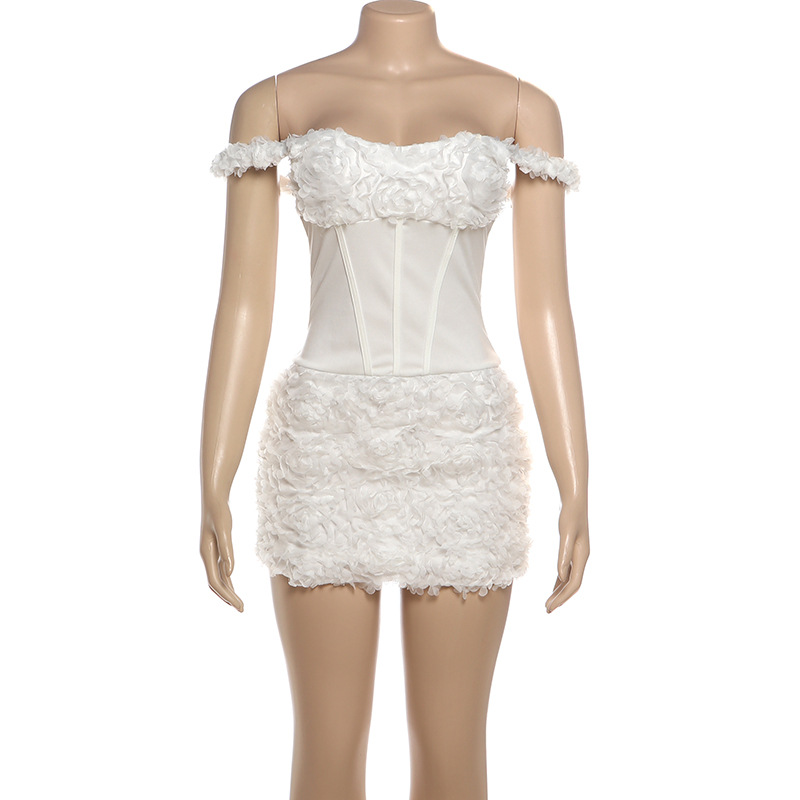 V-Neck Sleeveless Open Back Contouring High Waist Dress