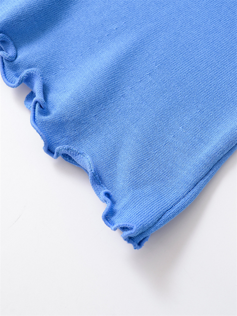 Spring New Style Round Neck Solid Color Loose Pullover Unique Temperament Knitwear
