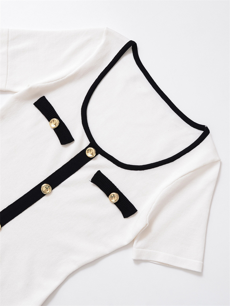 Ladies Continental Chic Relaxed Fit Knit T-Shirt