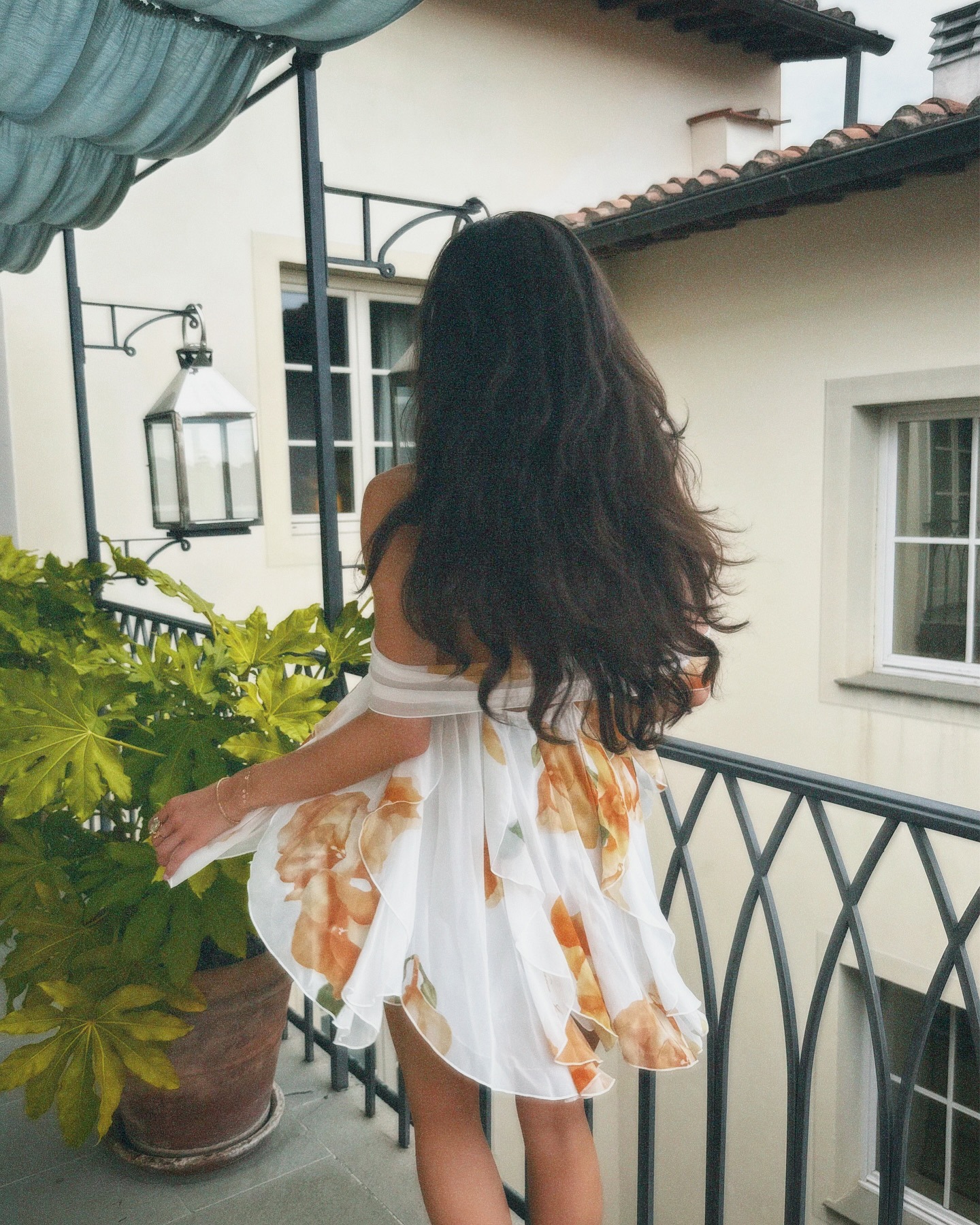 Chiffon Printed French Halter Noble Fairy Dress Holiday Wind Sexy Backless Short Skirt