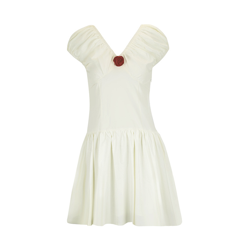 Polyester Deep Plunge Cutout Dress