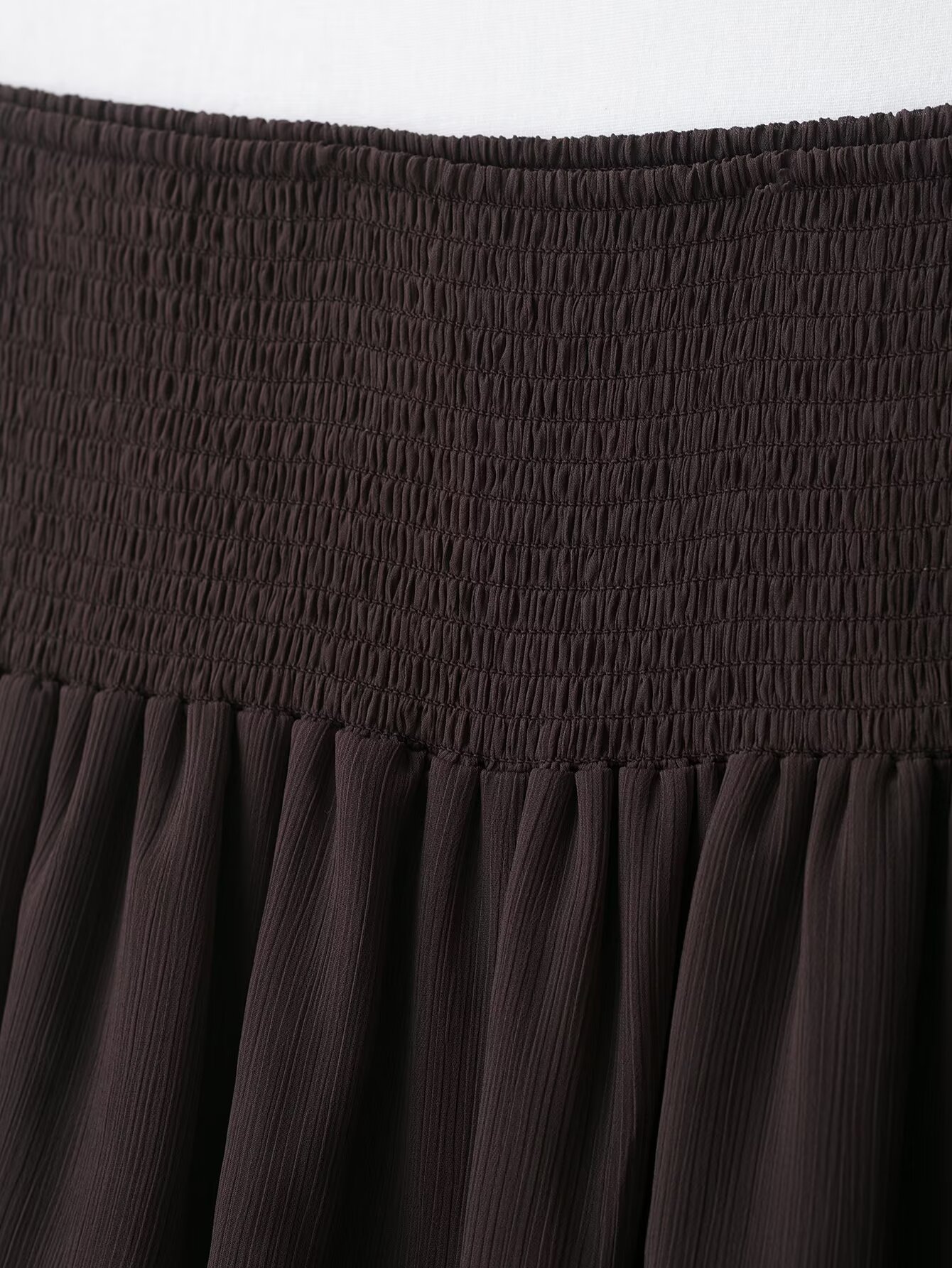 Tiered Flounce Trim Embellished Skirt