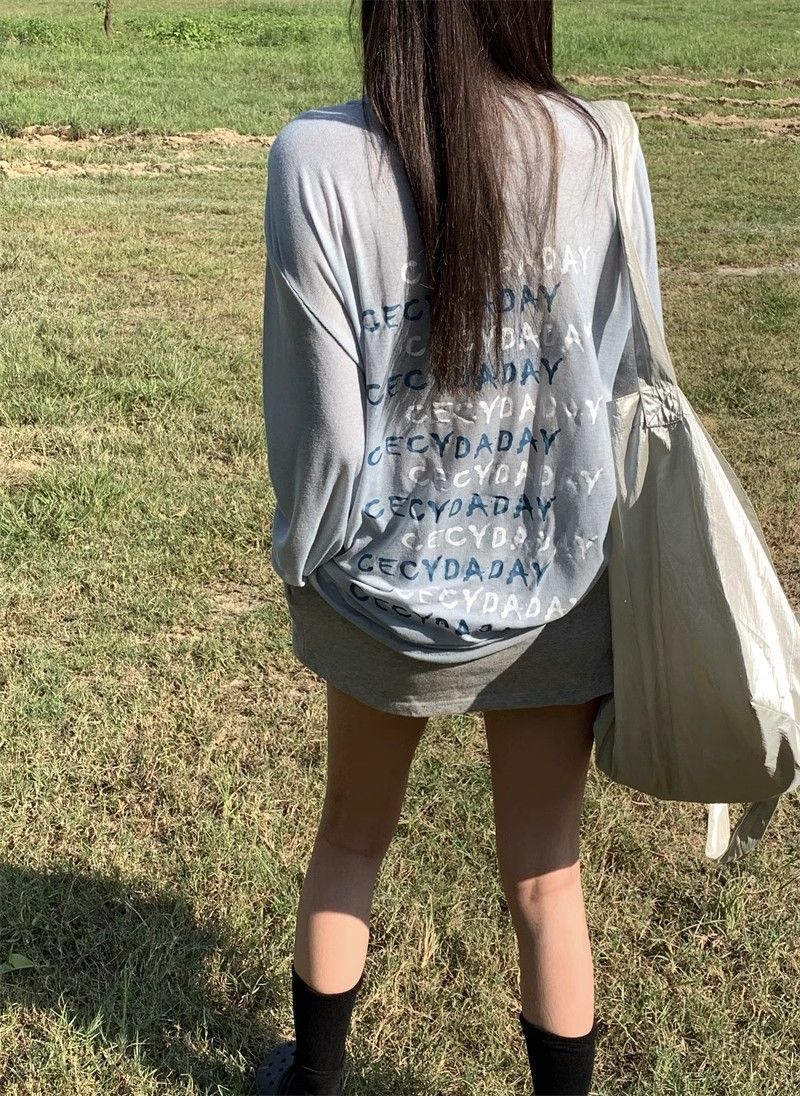 Ladies Relaxed Long Sleeve UV Graphic Hood Shirt