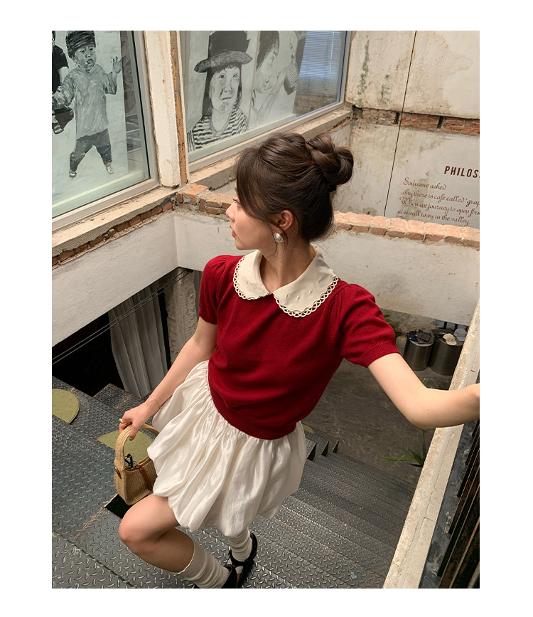Nylon Playful Bodycon Three Quarter Sweater