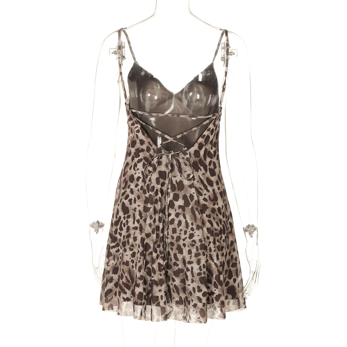 Ladies Patterned Bandeau Mini Dress