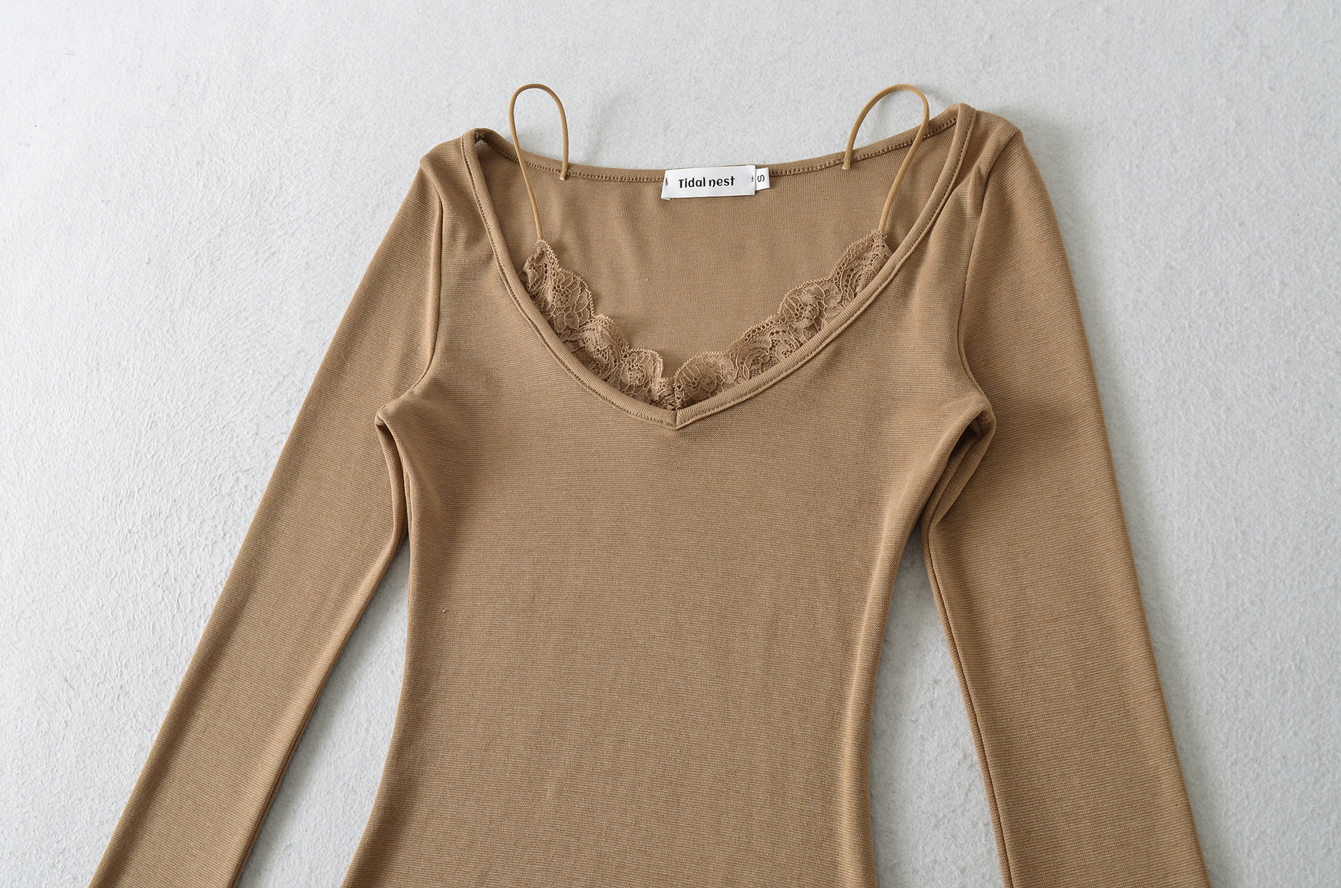 Round Neck Full Sleeve Double Layer Contour Tee