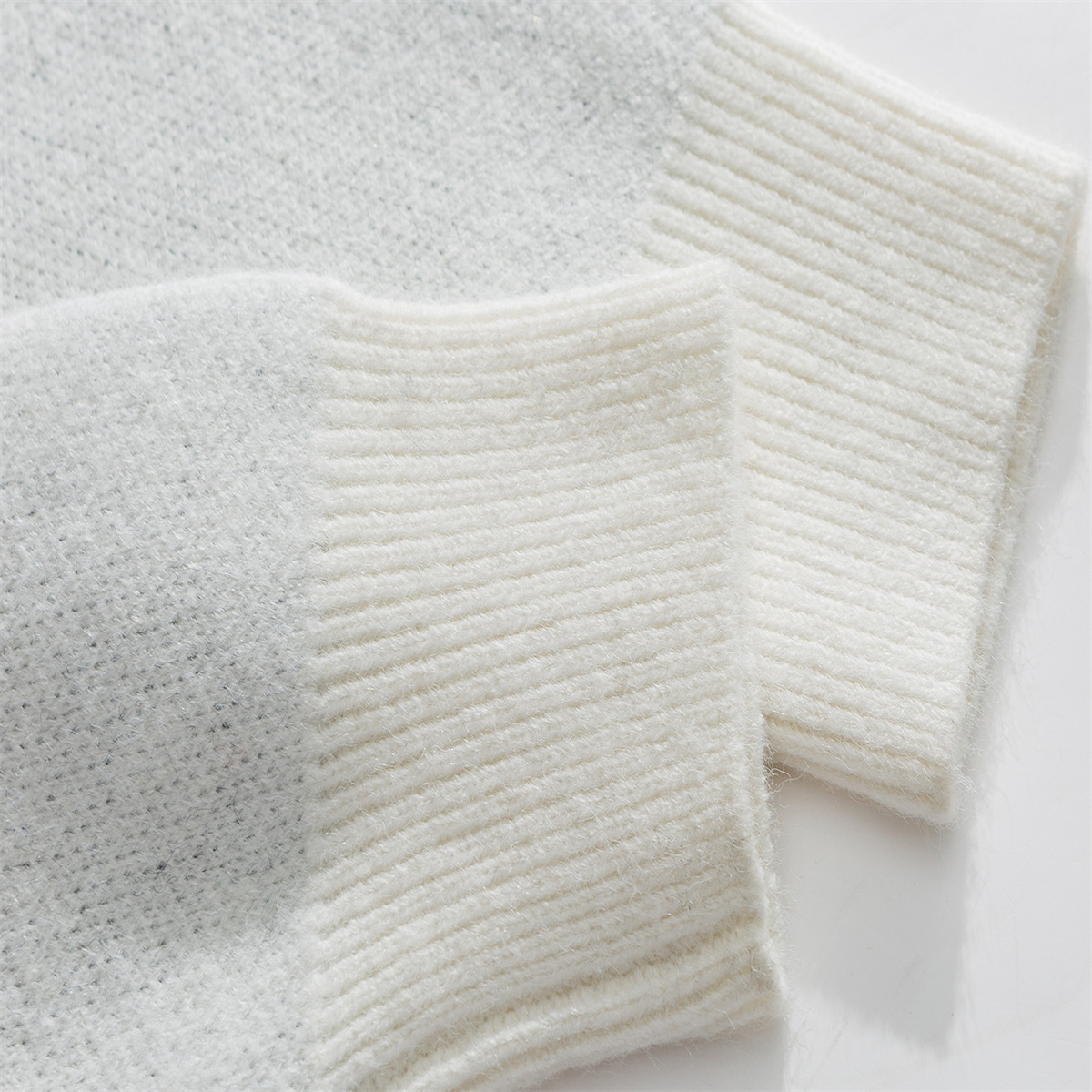 Oversized Color Block Japanese Workwear Sweater