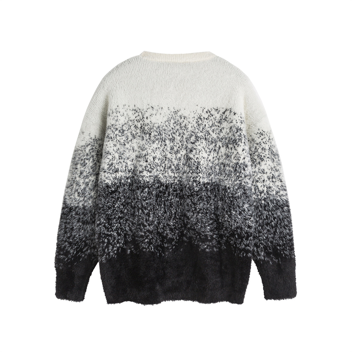 Unisex Japanese Workwear Colorblock Oversized Sweater