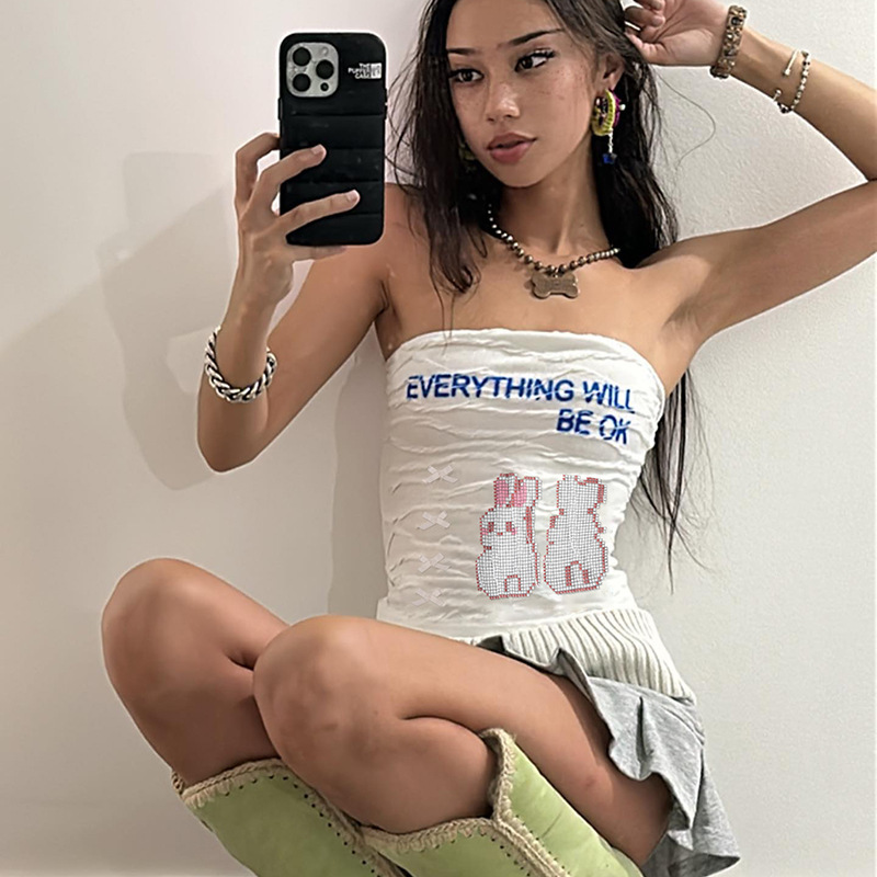 Bodycon Open Back Polyester Crop Top