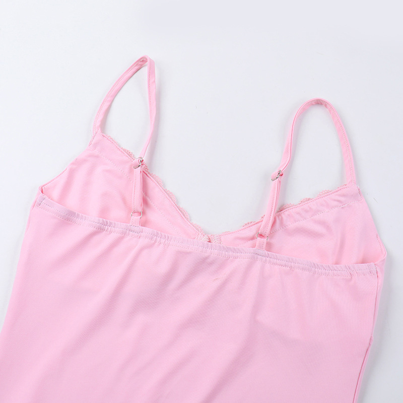 V-Neck Bodycon Polyester Spandex Skirt