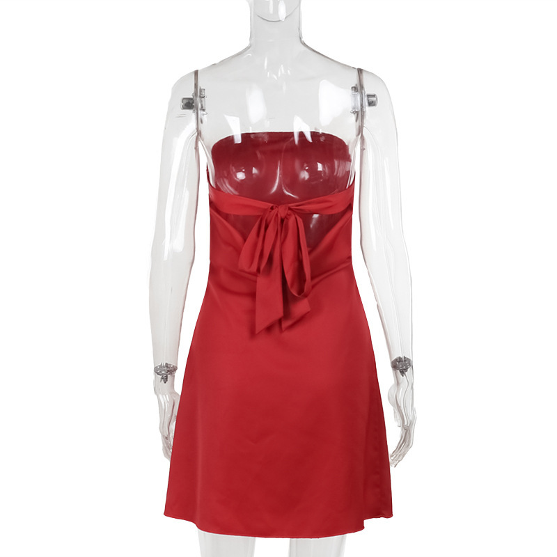 Sleeveless Polyester Spandex Tube Dress