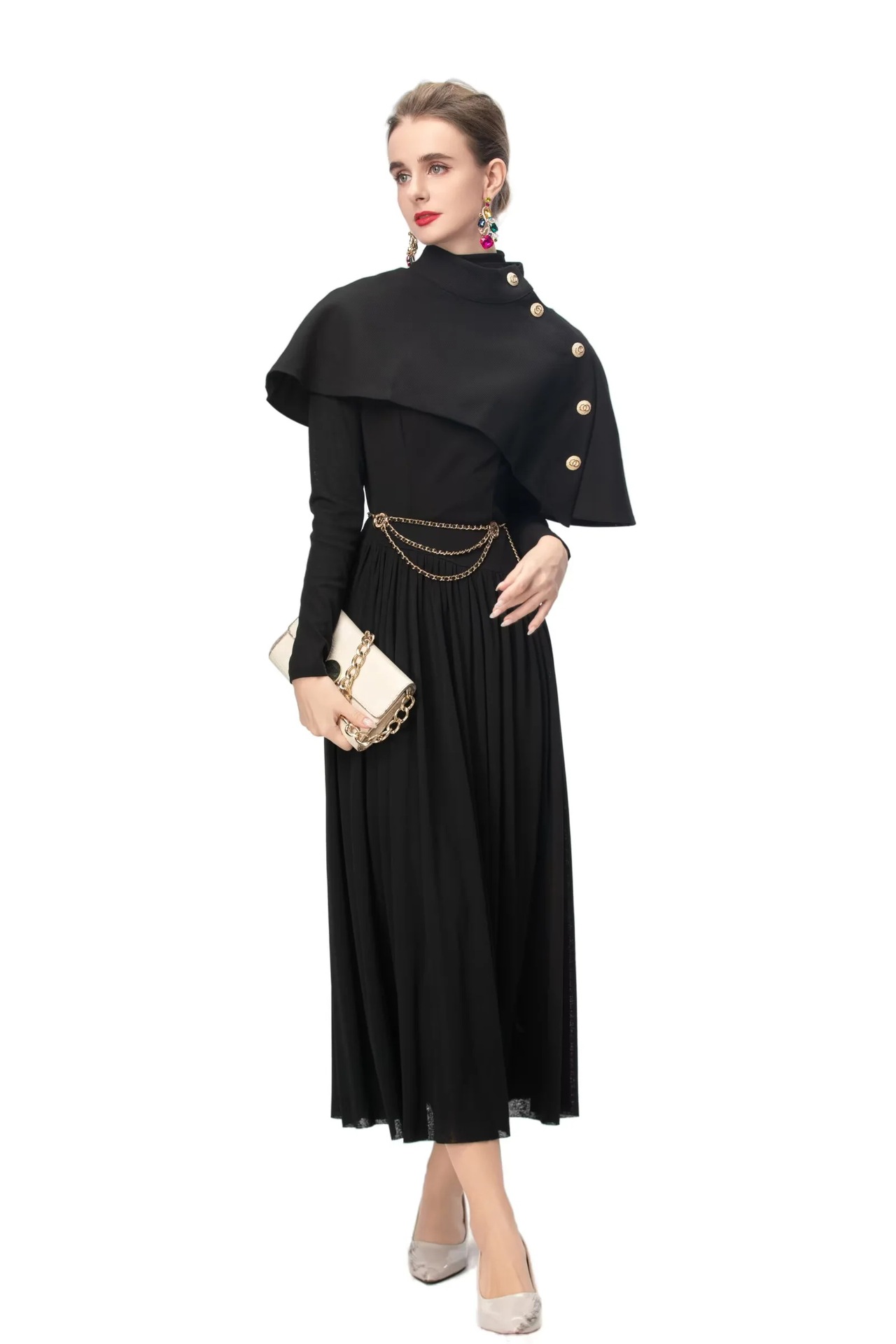 High-Rise Solid Chenille Commute Maxi Skirt