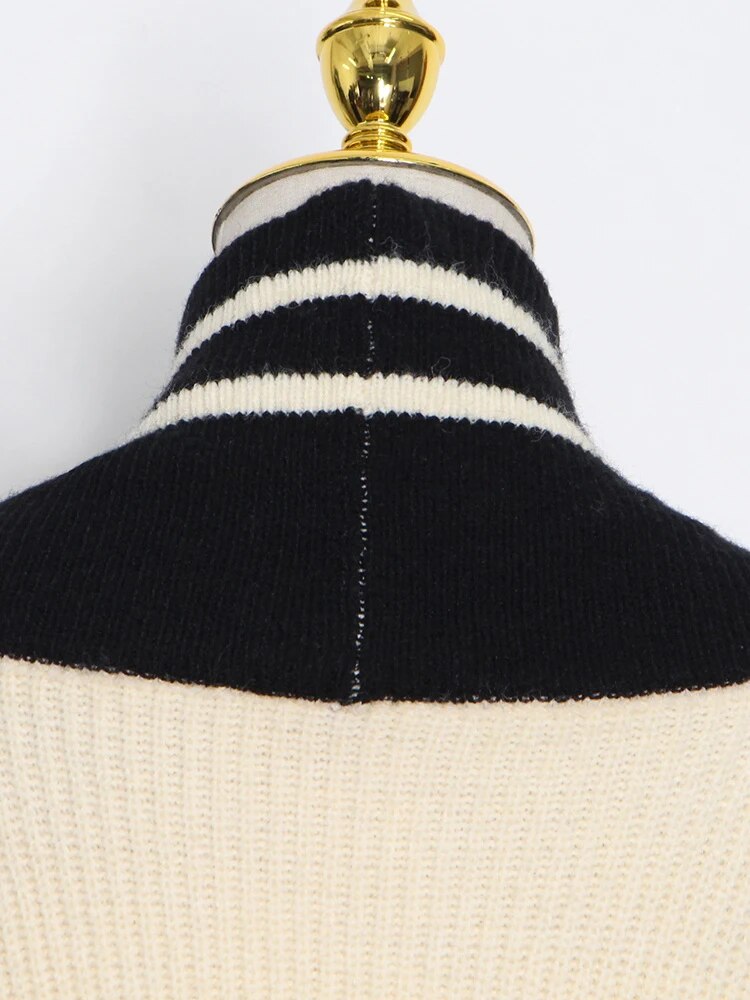 Ladies Relaxed Open Front Polyester Multi Tone Sweater