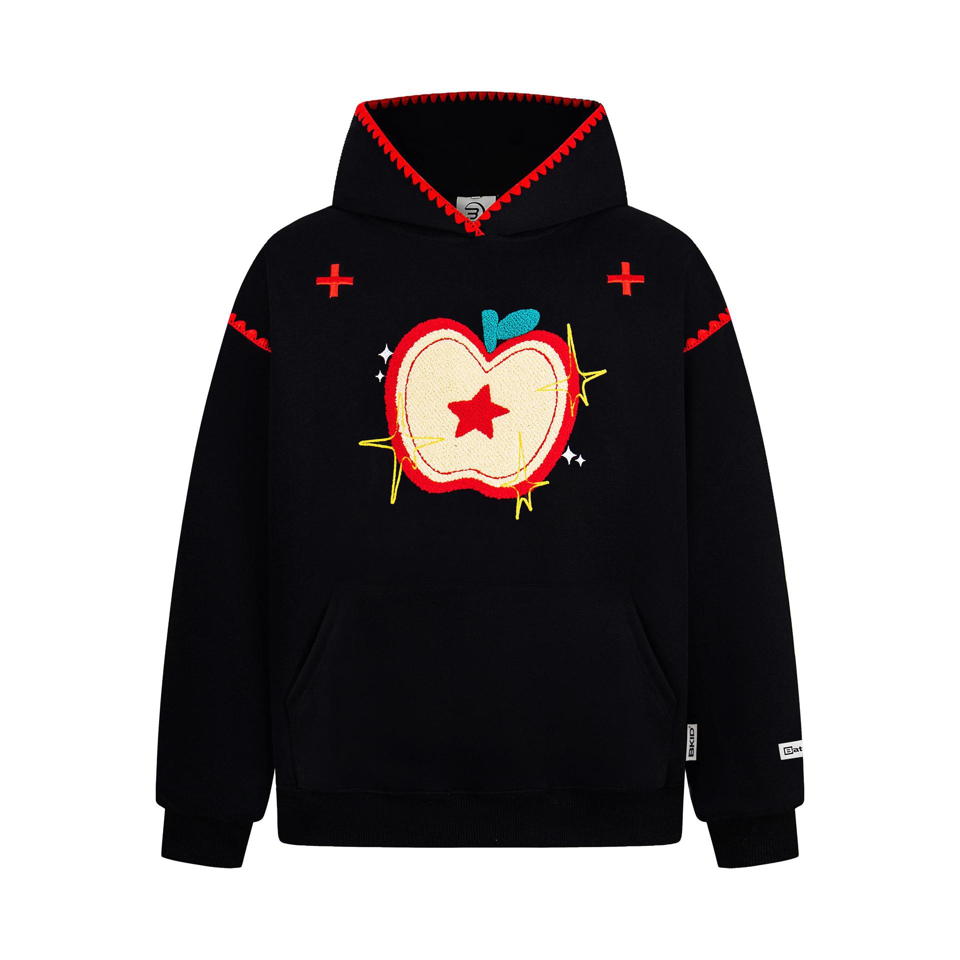 Long Sleeve Cotton Orchard Applique Hoodie