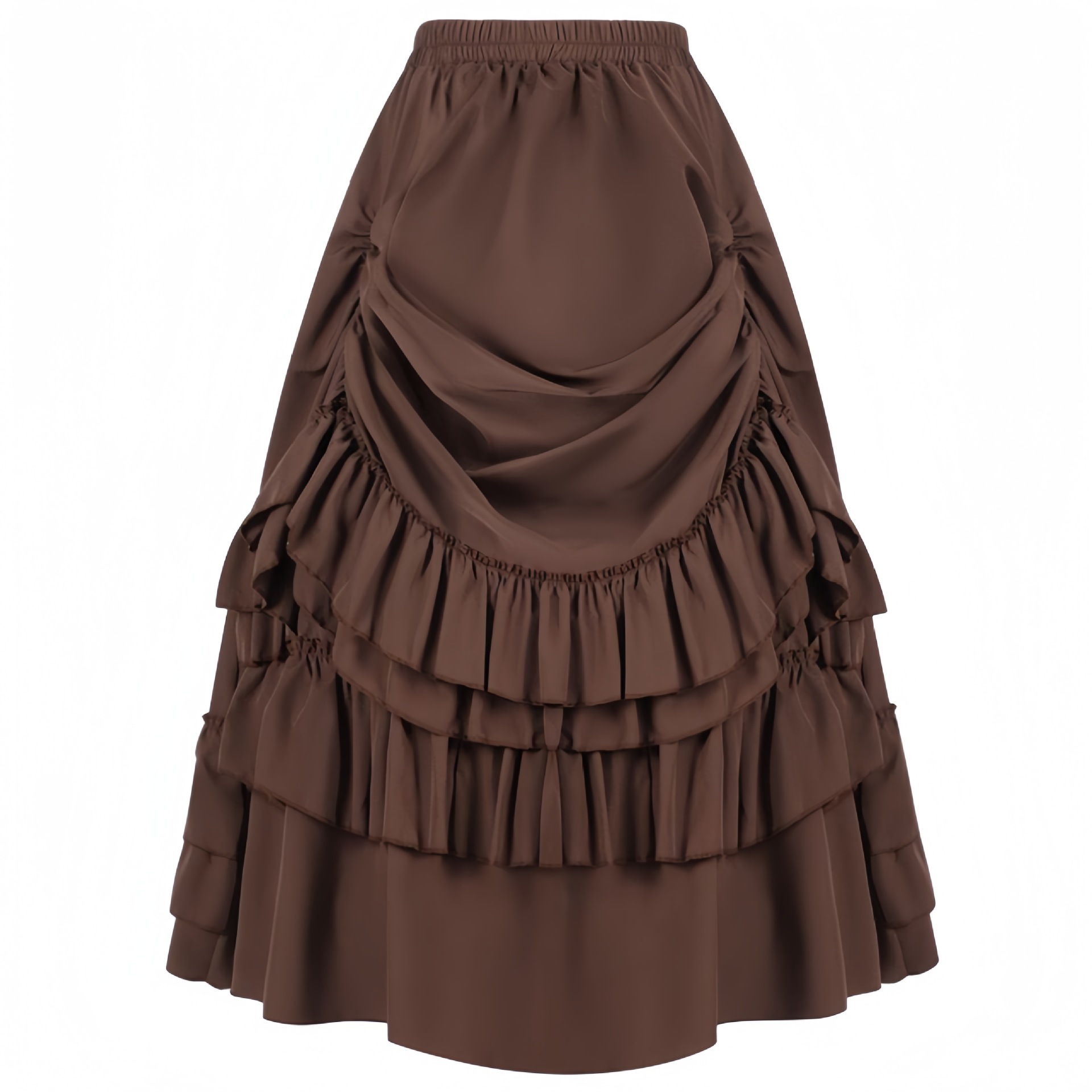 Ladies' Dark Historical Polyester Costume Skirt