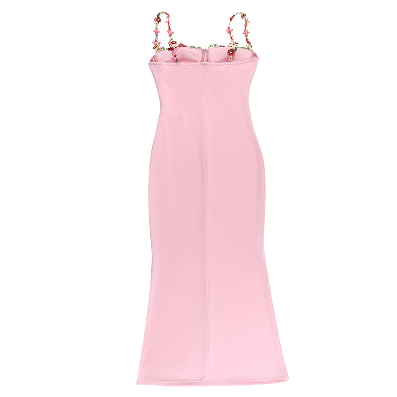 One Shoulder Padded Belted Bodycon Maxi Skirt