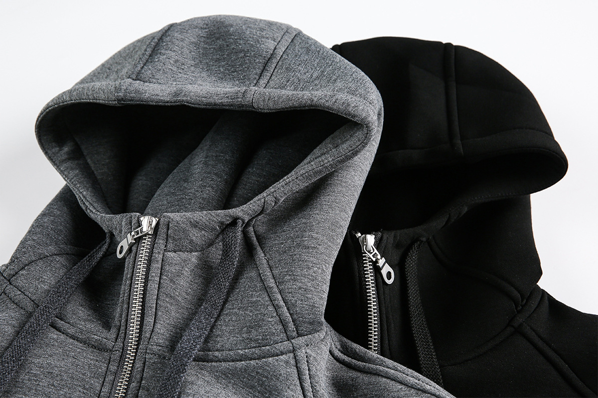 American Retro Cartoon Hooded Zip-Up Sweater