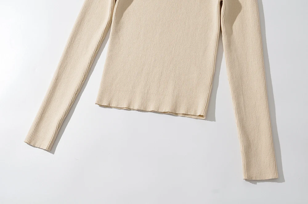 Blush Spandex Upper Arm Cutout Wrap Sweater