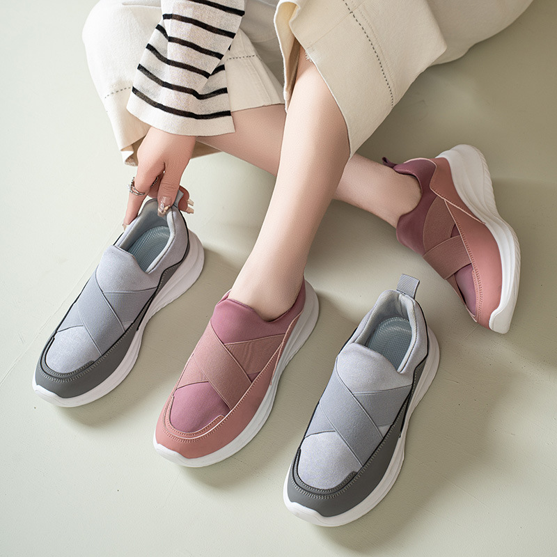 Women's sports shoes fly woven shoes breathable shoes